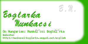 boglarka munkacsi business card